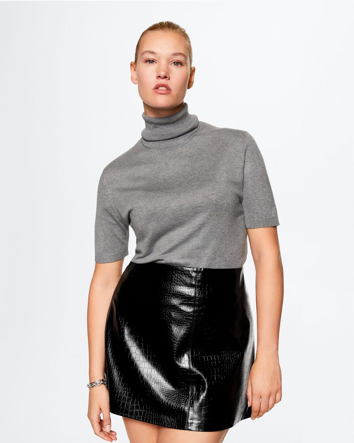 Crocodile effect skirt - Image 2