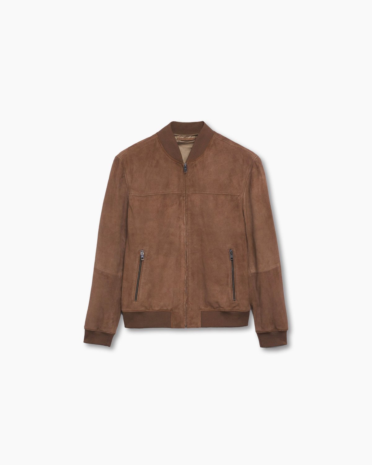 Suede bomber jacket