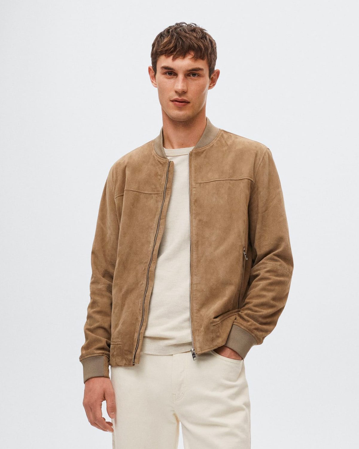 Suede bomber jacket - Image 2