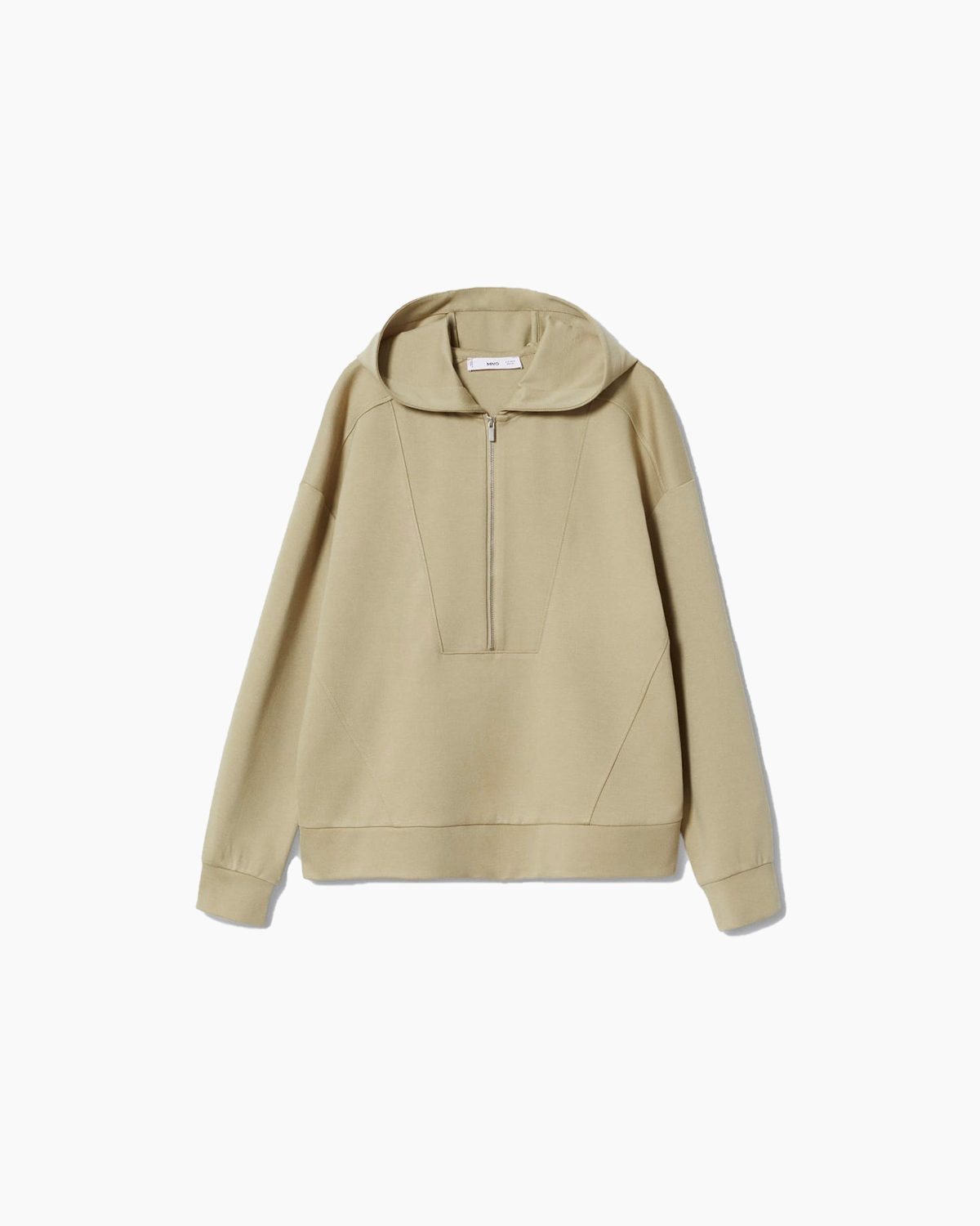 Zipper high collar sweater