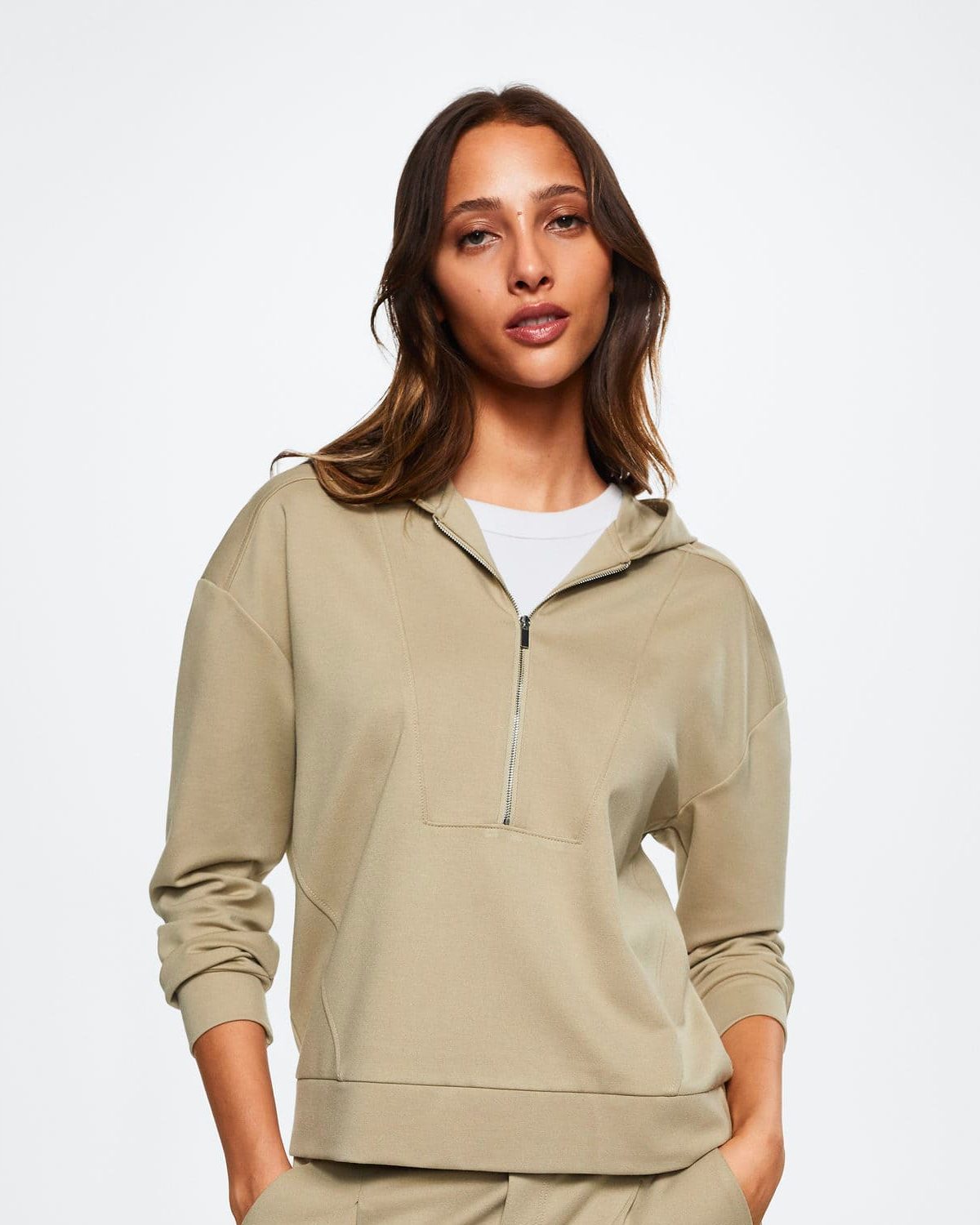 Zipper high collar sweater - Image 2