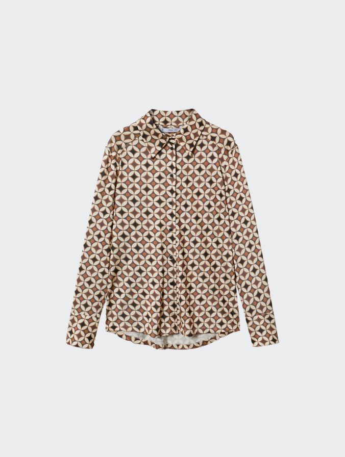 Geometric print shirt